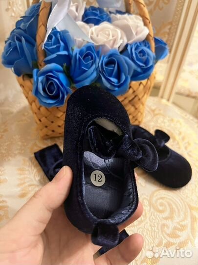 Пинетки и ободок новые