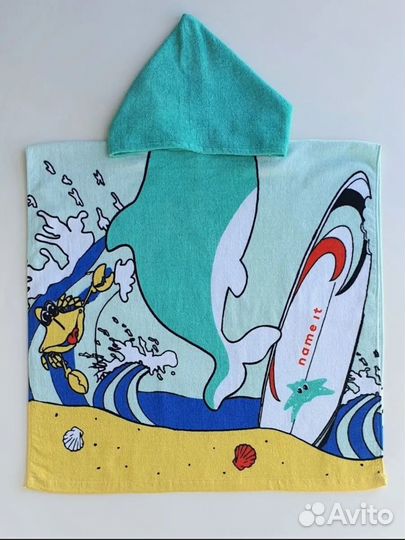 Полотенце пончо детское
