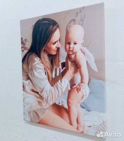 Портрет по фото на заказ, печать на холсте