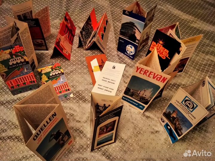 Буклеты Отелей, Путеводитель Открытки Города Набор