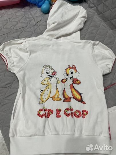Летний детский костюм с капюшоном colabear
