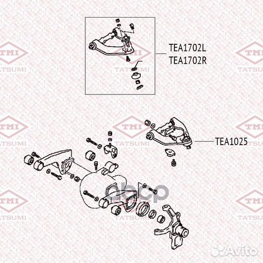Опора шаровая перед лев TEA1702L tatsumi