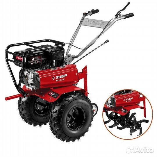 Мотоблок бензиновый зубр мту-350 усиленный 5150 Вт