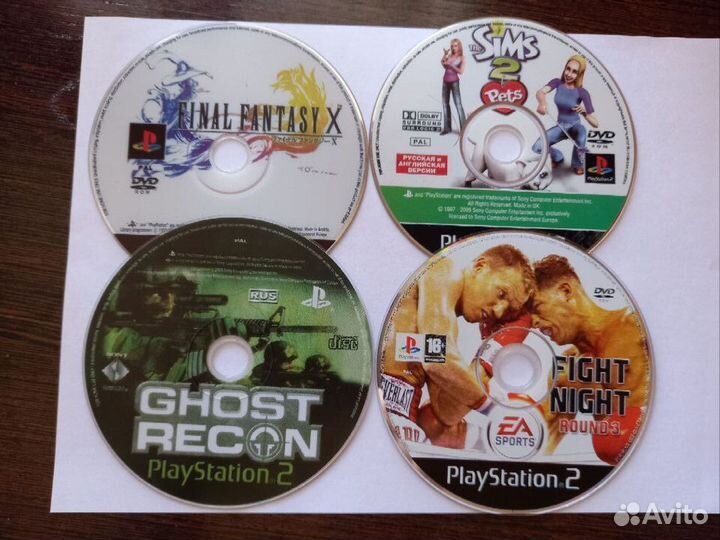 Диски с играми для ps2