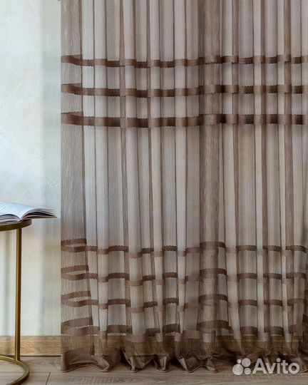 Тюль Фрида Капучино