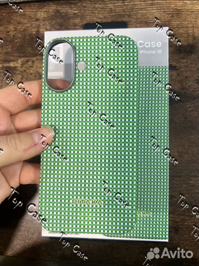 Чехол pitaka Ultra-Slim Case для iPhone 16 Green