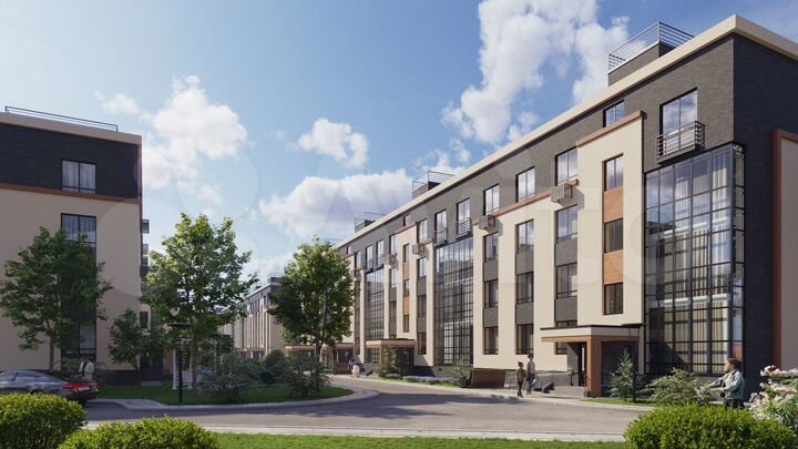 2-к. квартира, 62,2 м², 3/4 эт.