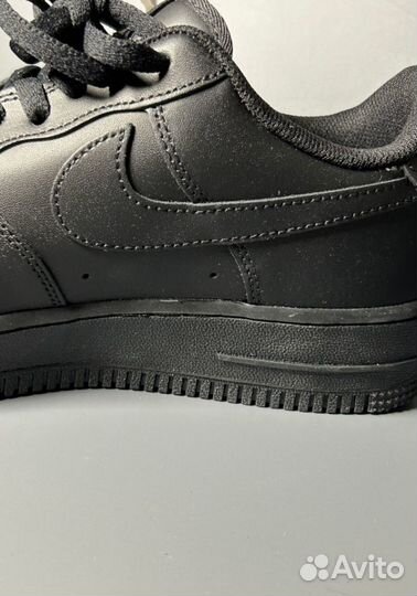 Кроссовки Nike AIR force 1 LOW luxe black gum Люкс