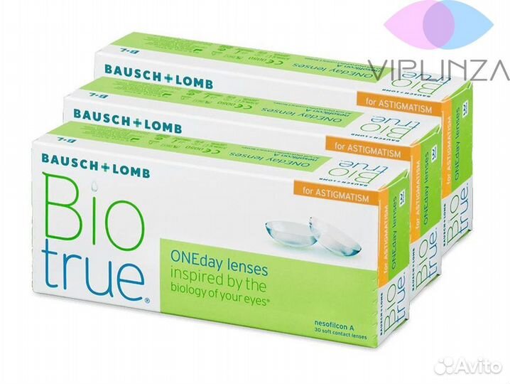 Линзы Biotrue ONEday астигматизм