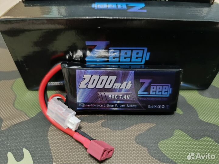 Аккумулятор Lipo Zeee Power 2s 7,4V 50C 2000mAh