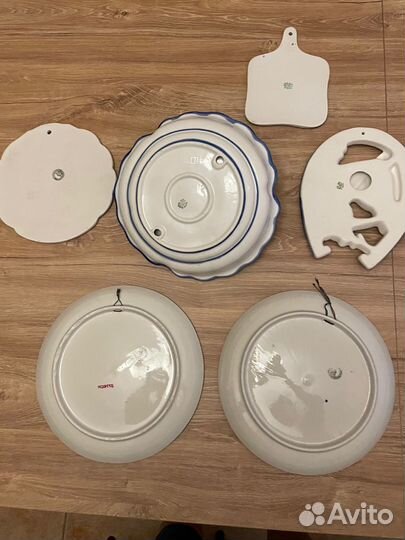 Тарелка настенная гжель