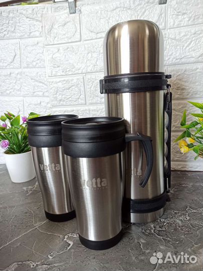 Термос + 2 Термокружки