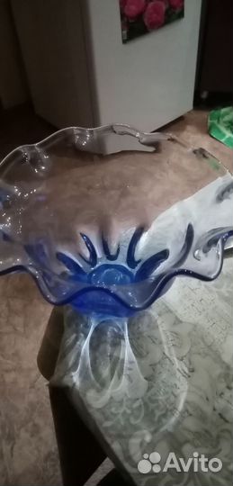 Фруктовница и салатники цветное стекло