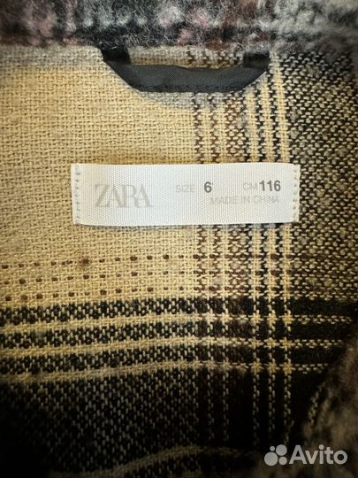 Пальто рубашка для девочки zara 122