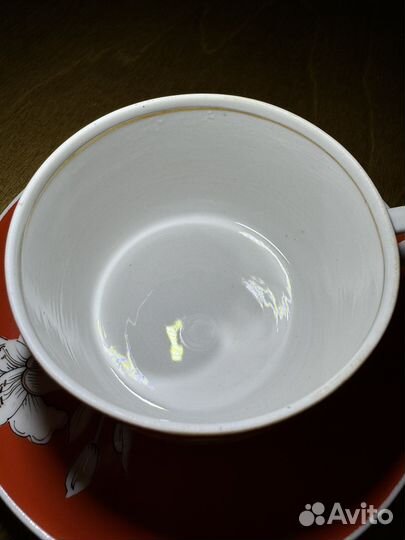 Чайная пара РСФСР вербилки 1946 год красная