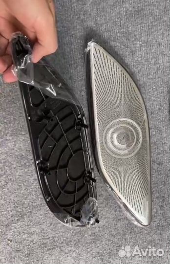 W223 s класс burmester 4d накладки на динамики