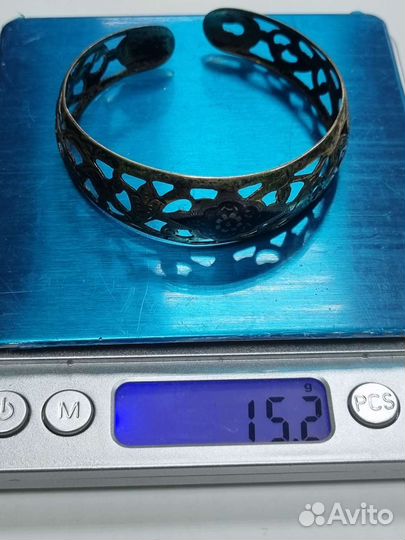 Браслет серебро, 875 пробы. Звезда