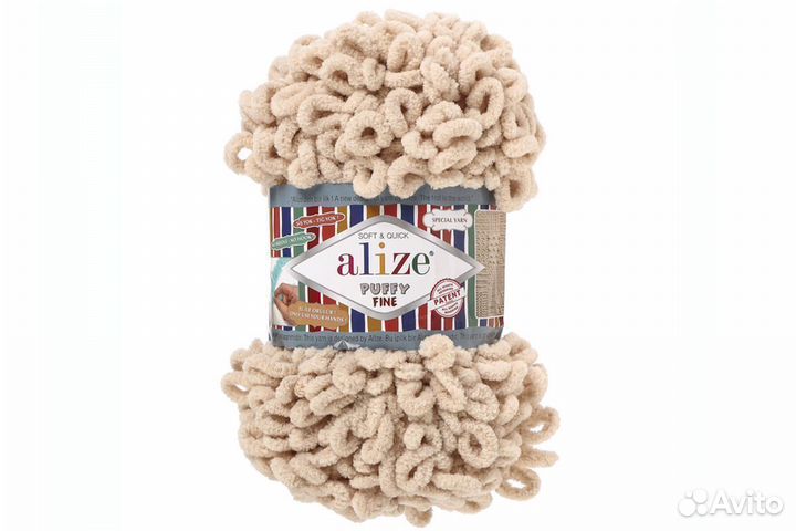 Пряжа Ализе Пуффи Файн (Alize Puffy Fine)