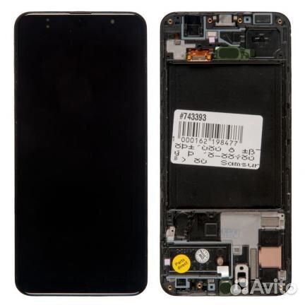 Дисплей в сборе с тачскрином и передней панелью (м