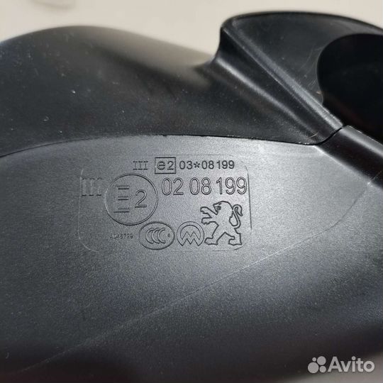 Левая накладка на зеркало peugeot