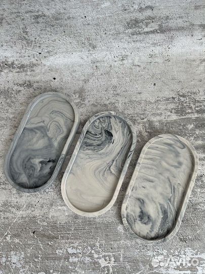 Поднос декоративный из гипса для украшений, свечей