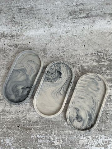 Поднос декоративный из гипса для украшений, свечей