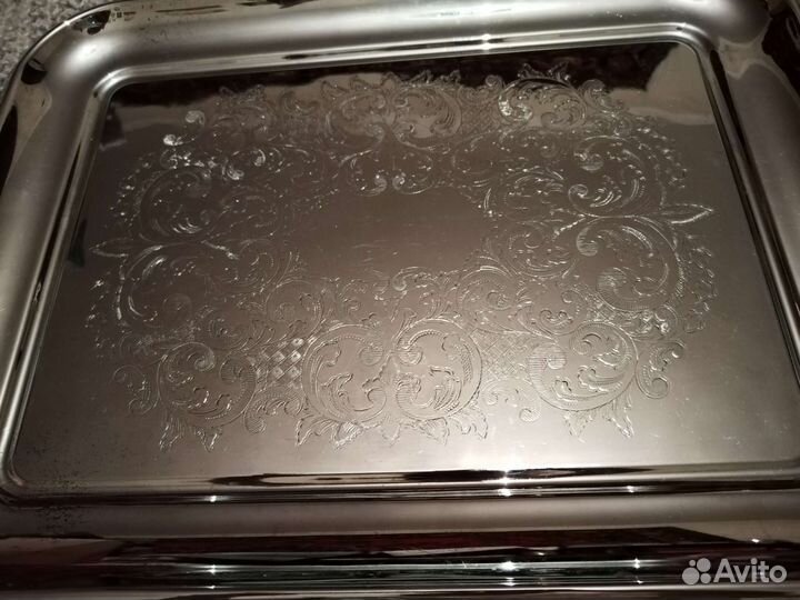 Мельхиоровый поднос СССР