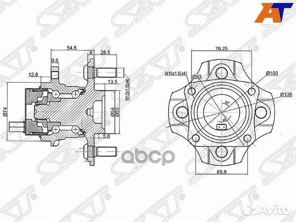 Ступичный узел задн. toyota