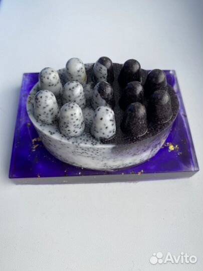 Набор мыльница + мыло ручкой работы