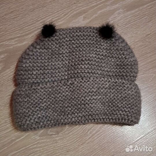 Шапка зимняя женская вязанная