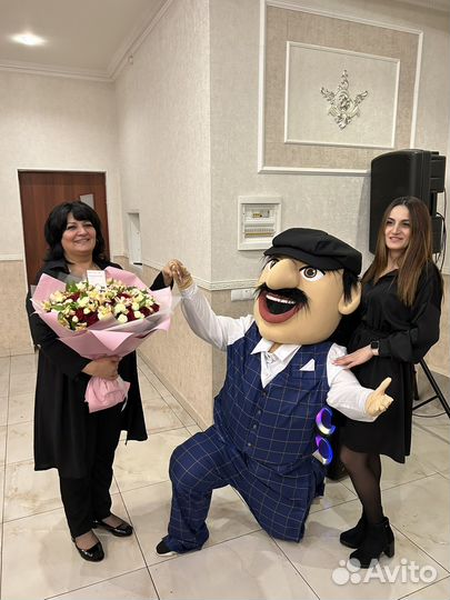 Шуточный стриптиз. Поздравление от ростовой куклы