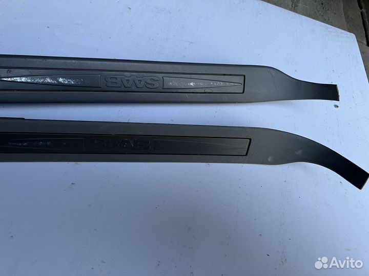 Накладка порога задняя левая и правая saab 9-5
