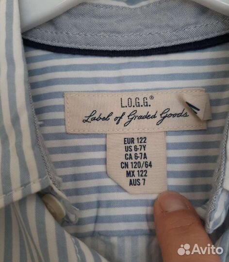 Рубашка H&M на мальчика 6-7 лет р. 122