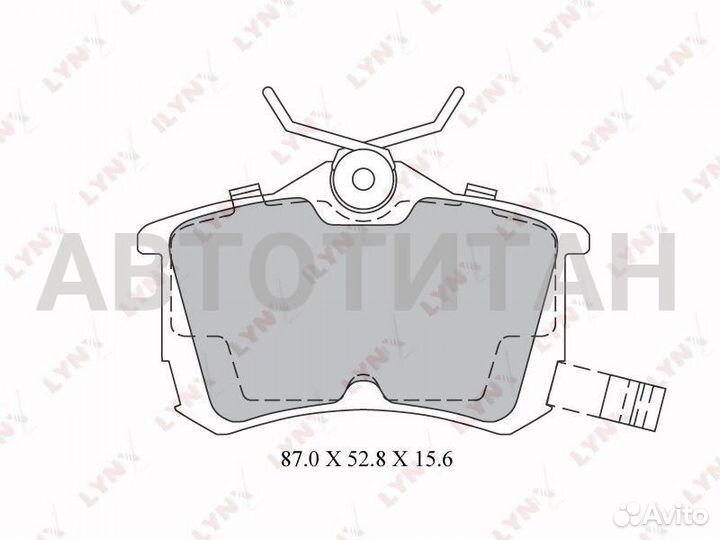 Колодки тормозные дисковые зад honda accord 2.0-2