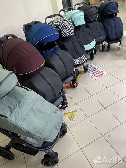 Коляска прогулочная с перекидной ручкой Индиго