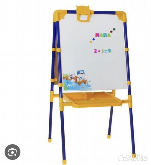 Детский мольберт двухсторонний
