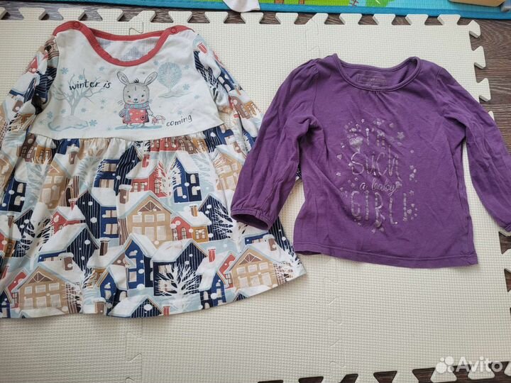 Вещи пакетом на девочку 80-86