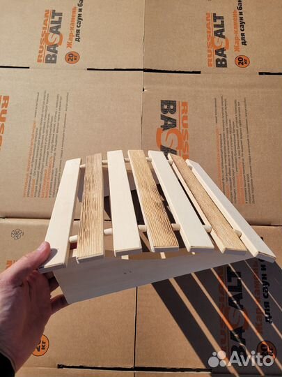 Подголовник из липы термо для бани