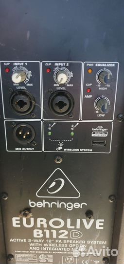 Колонка behringer Eurolive B112D