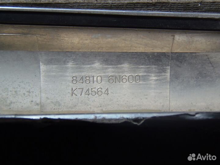 Накладка на багажник nissan