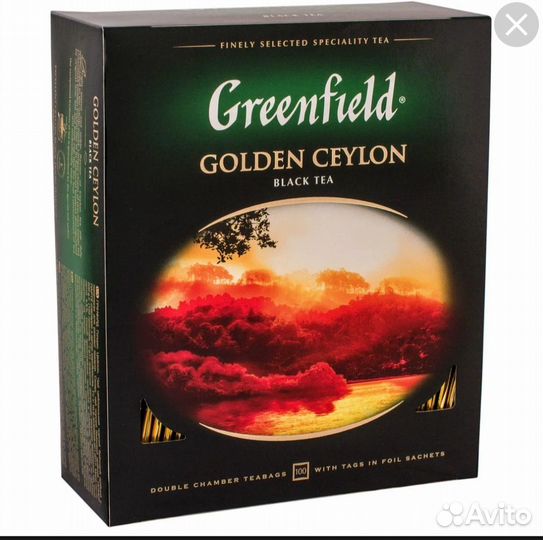 Чай гринфилд 100 пакетов