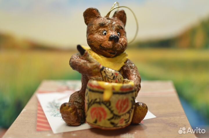 Елочная ватная игрушка