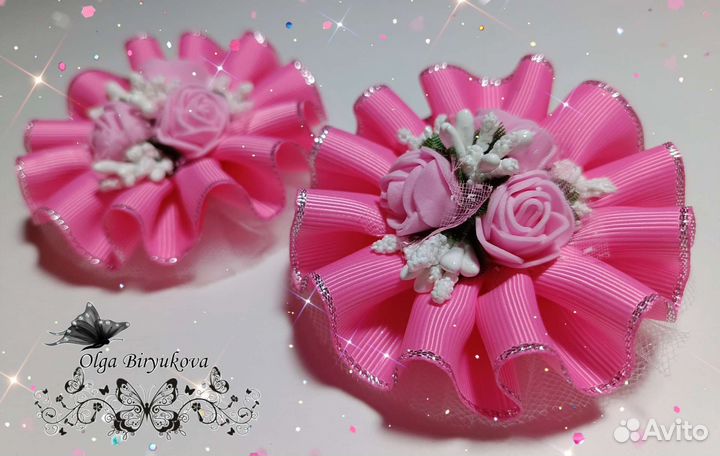 Банты для волос ручной работы