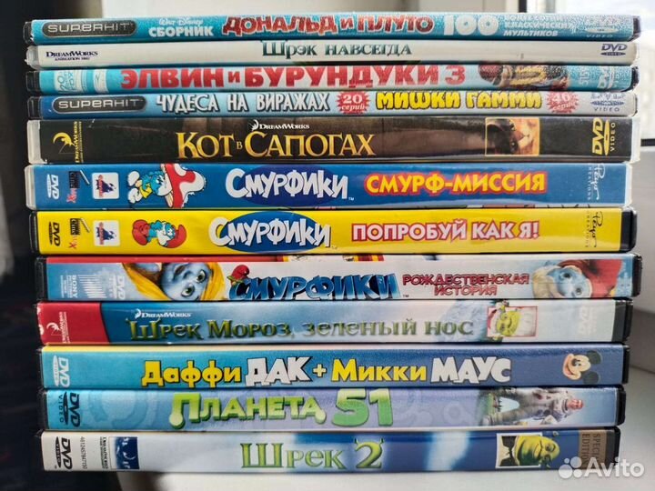 DVD-диски Мультики много мультфильмов на дисках