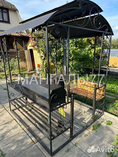 Мангал с крышей, мангалы в стиле лофт