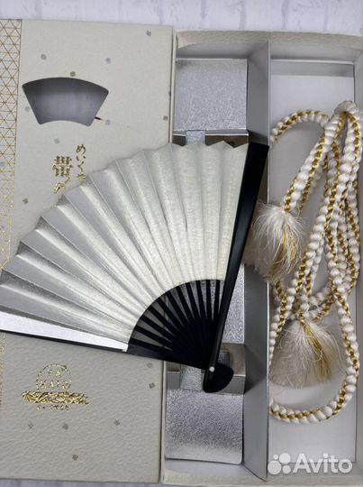 Набор пояс и веер Япония