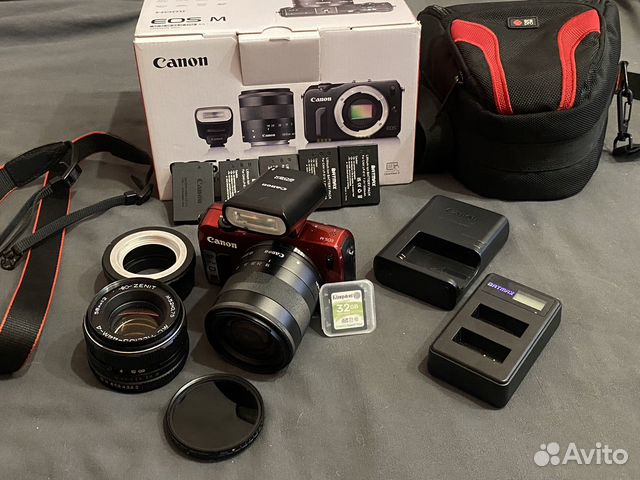 Canon EOS M Kit + комплект купить в Москве | Электроника | Авито