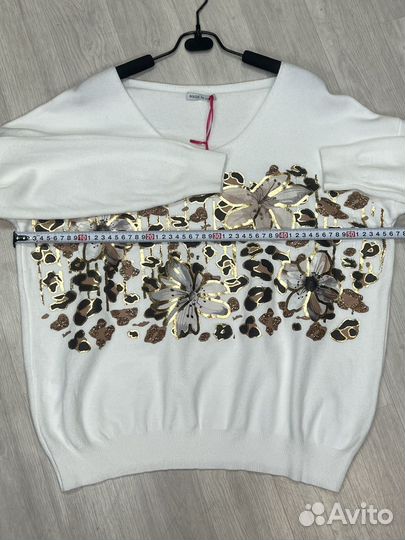 Джемпер вискоза с принтом Италия