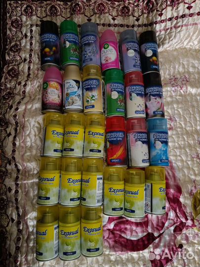 Освежители воздуха аэрозоли 24 штуки