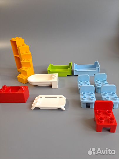 Lego Duplo поштучно детали мебель предметы быта